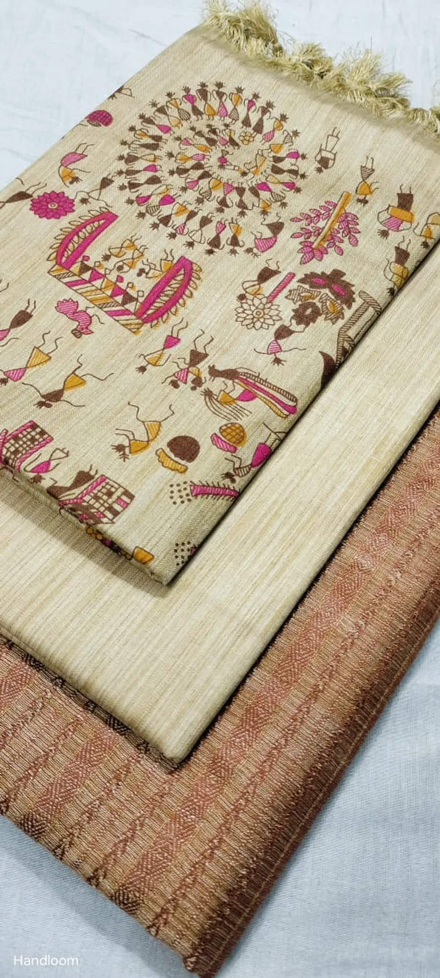 Khadi Cotton Dupion Weaving Dress Materials
